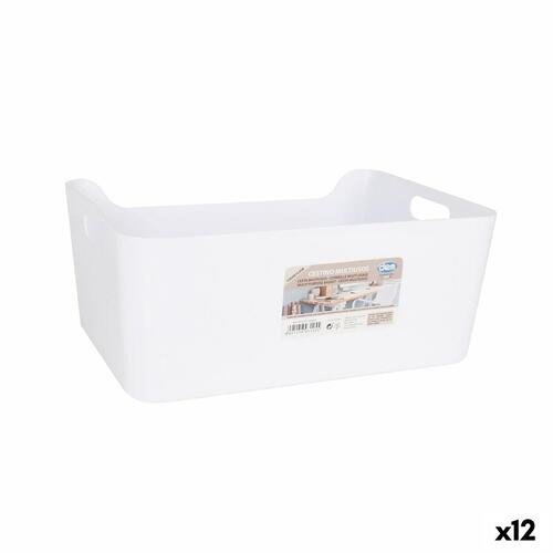 Multibrug kurv Dem Hvid 33 x 24 x 14,5 cm (12 enheder)
