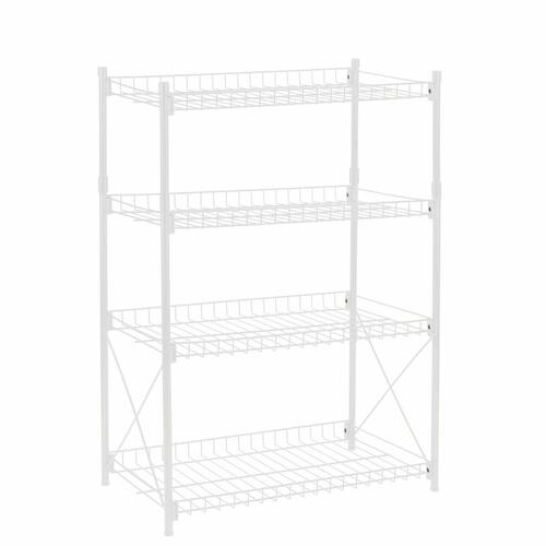 Hylder Confortime Metal Hvid 52 x 34 x 86 cm (2 enheder)