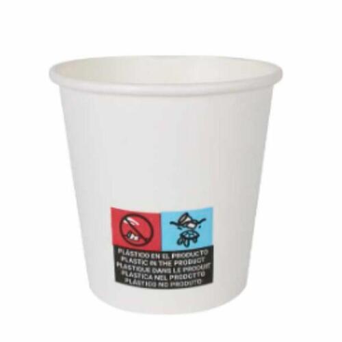 Glassæt Algon Pap Engangsanvendelse Hvid 24 enheder 120 ml (100 Dele)