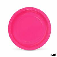 plade Algon Engangsanvendelse Pap Fuchsia 20 x 20 x 1,5 cm (36 Enheder)