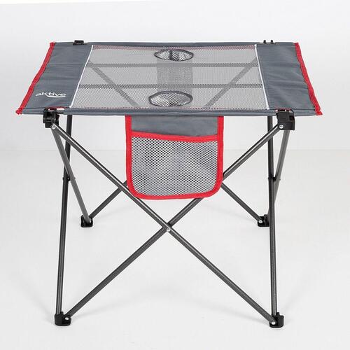 Sammenklappeligt bord Aktive Camping Grå 62 x 50 x 50 cm (2 enheder)