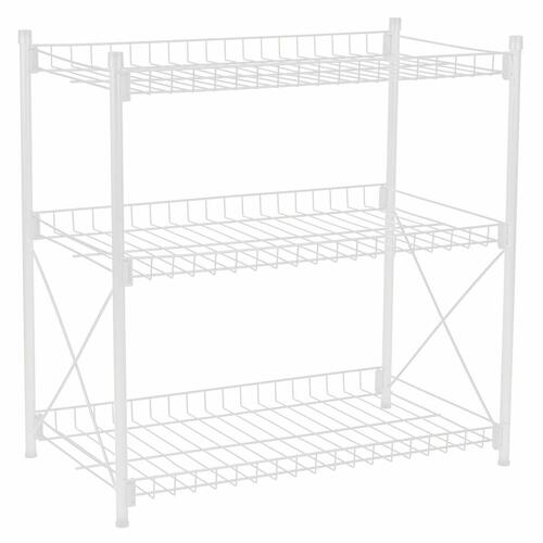 Hylder Confortime Metal Hvid 52 x 34 x 55 cm (2 enheder)