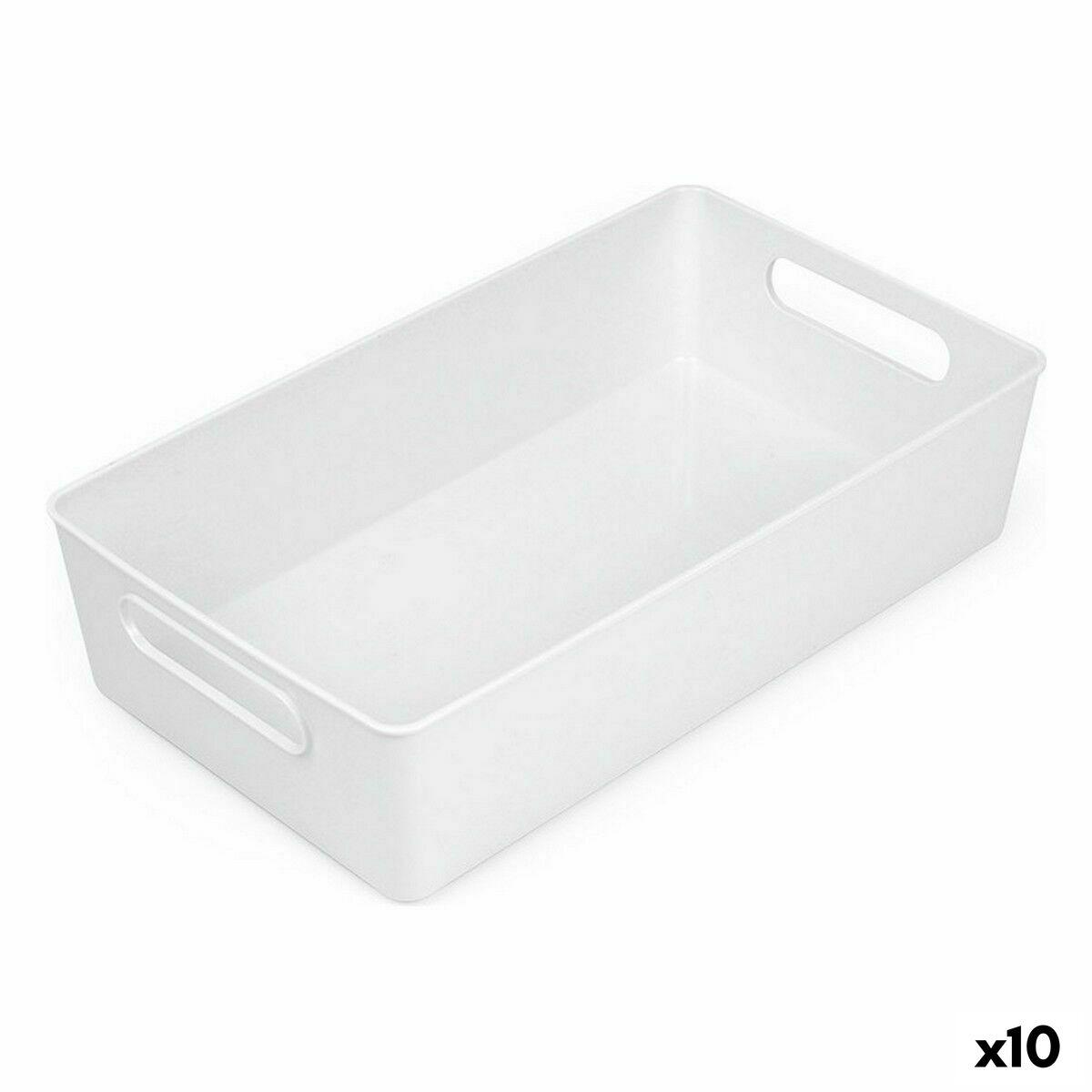 Multibrug kurv Confortime Hvid 38 x 22 x 9,5 cm (10 enheder)