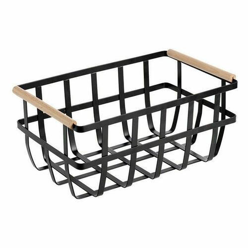 Multibrug kurv Confortime Sort 36 x 22 x 15,5 cm (6 enheder)