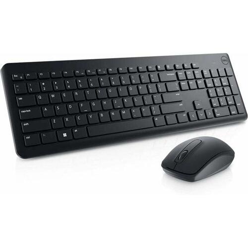 Tastatur og mus Dell KM3322W Qwerty US Sort QWERTY