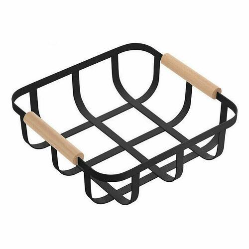 Multibrug kurv Confortime Sort 23 x 23 x 8 cm (6 enheder)
