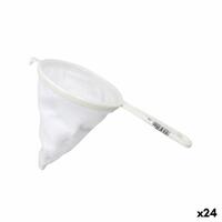 Dørslag Hvid Plastik Franela Ø 12 cm (24 enheder)