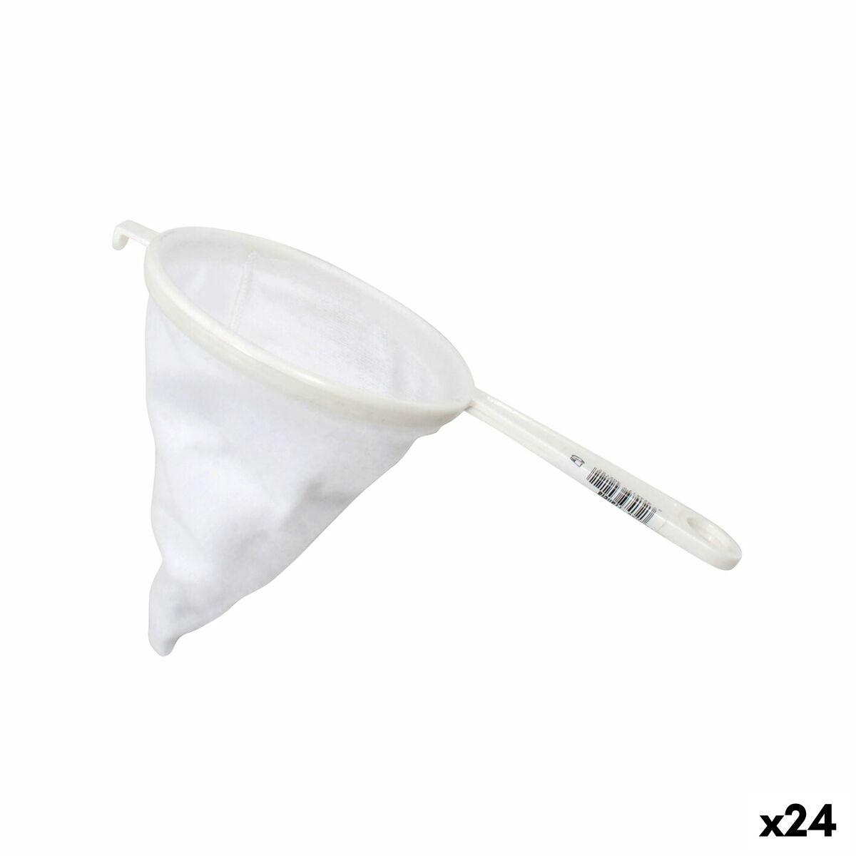 Dørslag Hvid Plastik Franela Ø 12 cm (24 enheder)