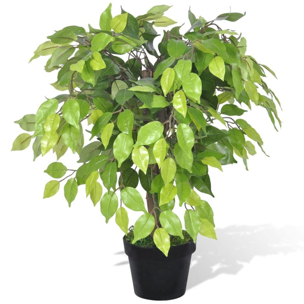 Kunstig Dværg Ficus Med Potte - 60 cm