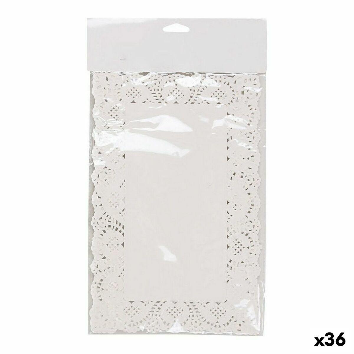 Kagefad Wooow Hvid Papir 19 x 30 cm 24 Dele (36 Enheder)