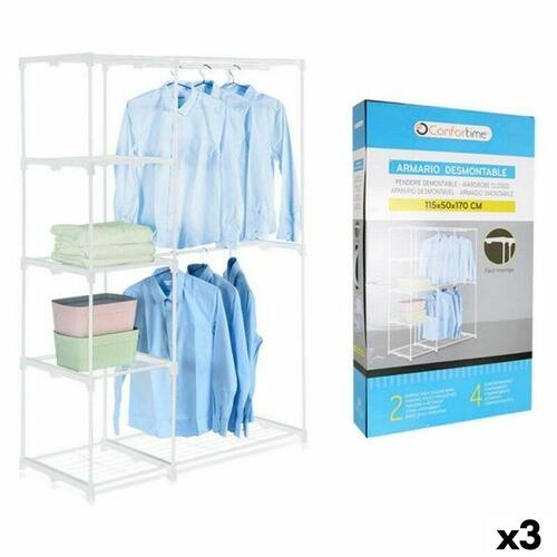 Aftageligt skab Confortime Metal 115 x 50 x 170 cm
