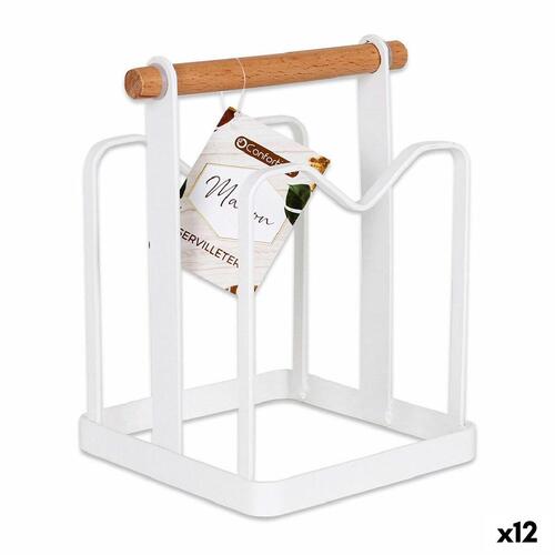Servietholder Confortime 124022 14,2 x 12,2 x 18,7 cm (12 enheder) Hvid