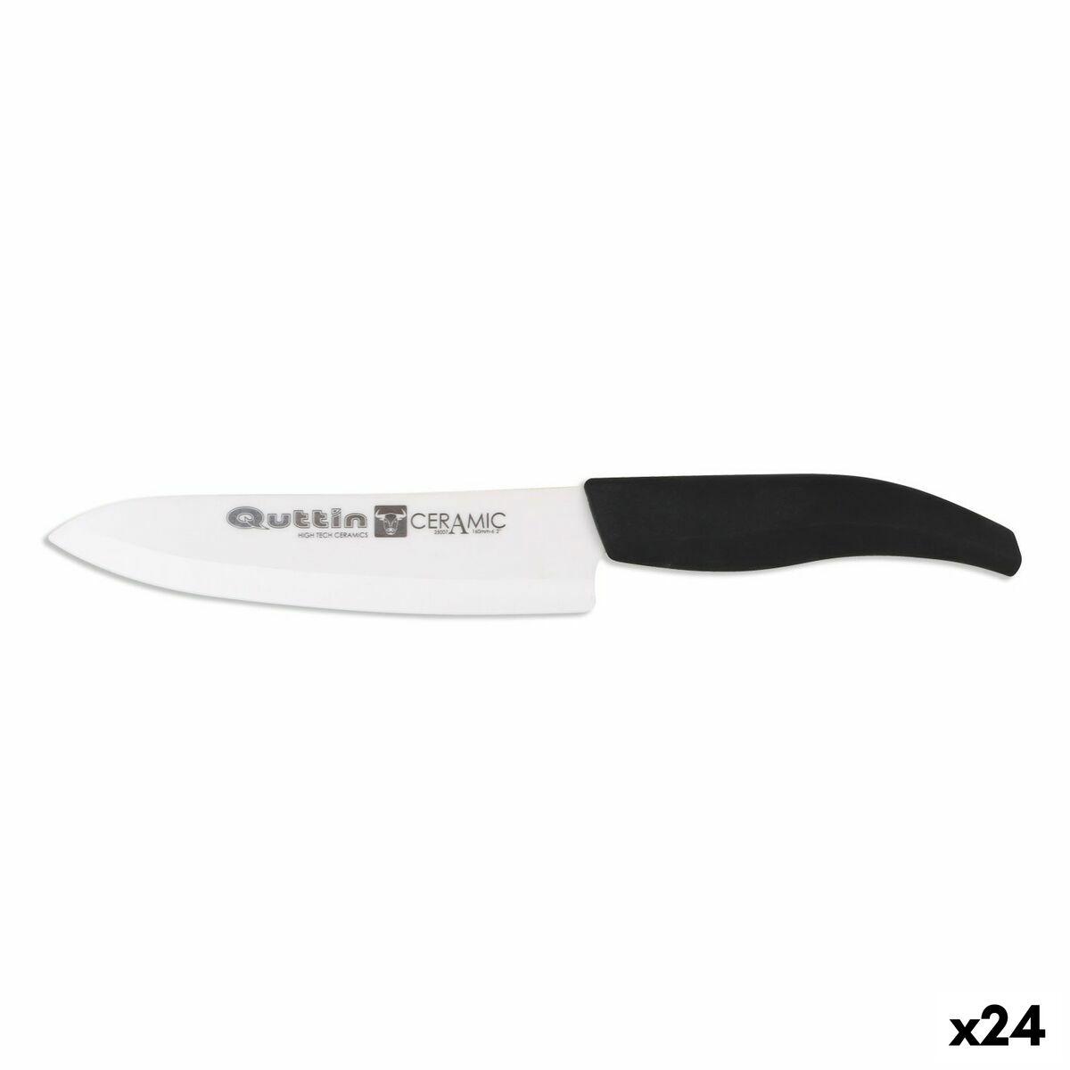 Kokkekniv Quttin Keramik Sort 15 cm 1,8 mm (24 enheder)