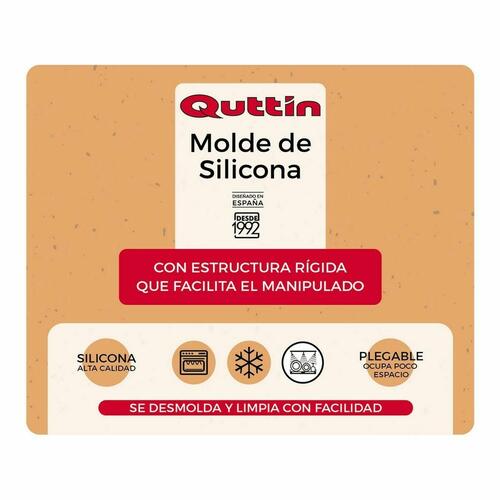 Bageform Quttin Silikone Stiv 31 x 28,5 x 5,3 cm (8 enheder)