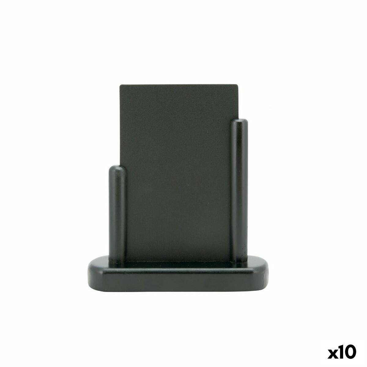 Tavle Securit Med støtte Sort 17,5 x 15,5 x 5 cm