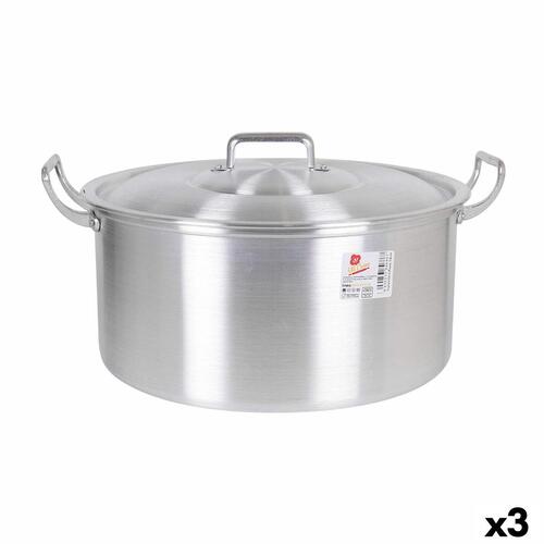 Gryde Med Låg Aluminium 43 x 36 x 16 cm (3 enheder)
