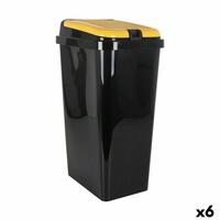 Affaldsspand til genbrug Tontarelli Gul 45 L (6 enheder)