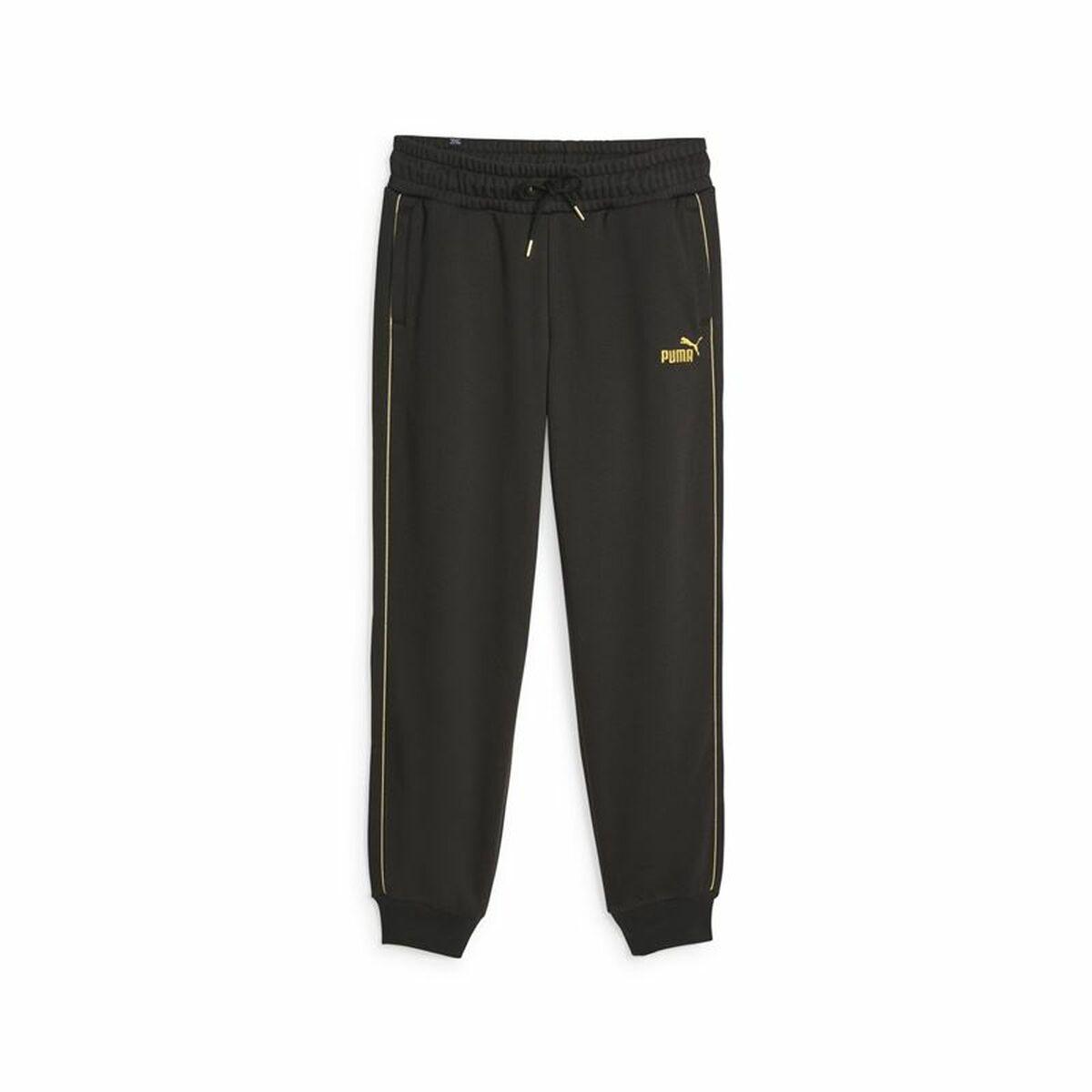 Lange sportsbukser Puma Ess+ Minimal Gold Sort Dame M