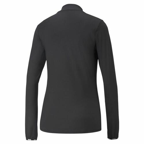 Langærmet T-shirt til Kvinder Puma Strong 1/4 Zip Sort S