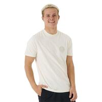 Kortærmet T-shirt til Mænd Rip Curl Stapler Hvid XL