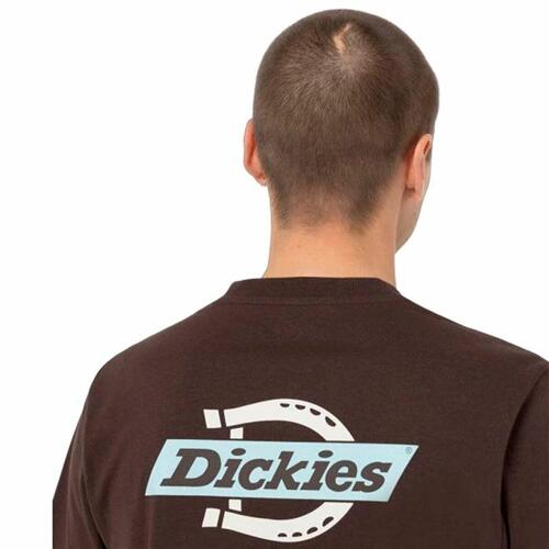 Kortærmet T-shirt til Mænd Dickies Ss Ruston Brun L