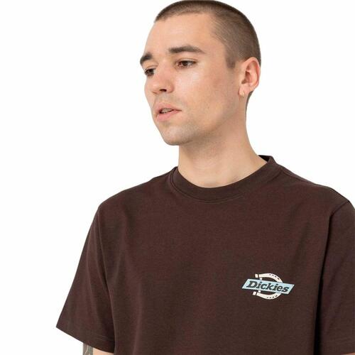 Kortærmet T-shirt til Mænd Dickies Ss Ruston Brun L