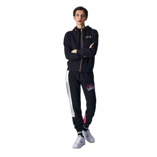 Lange sportsbukser Champion Elastic Cuff Legacy Sort Dame S