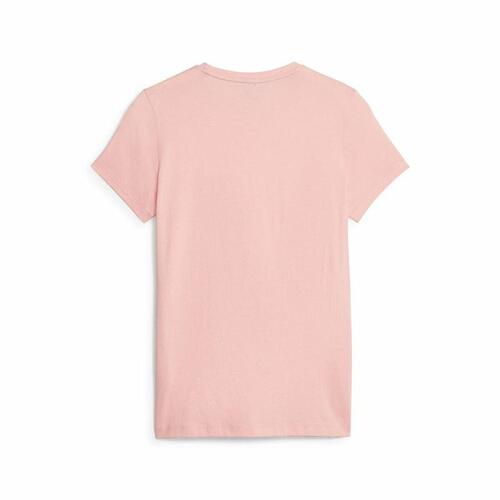 Kortærmet T-shirt til Kvinder Puma Ess Logo Lyserød L