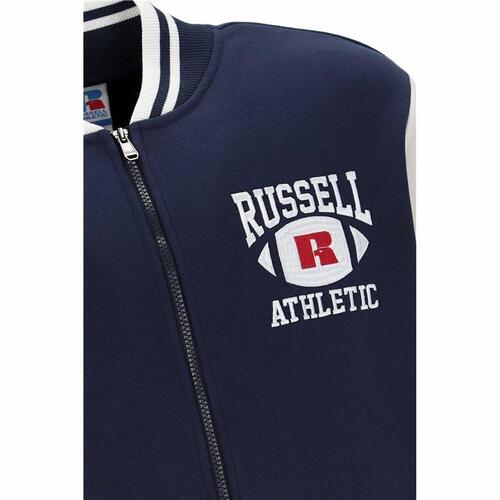 Sportsjakke til Mænd Russell Athletic Bomber Ty Marineblå L