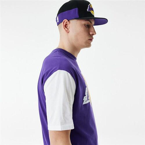 Kortærmet T-shirt til Mænd New Era NBA Colour Insert LA Lakers Lilla L
