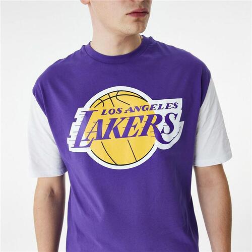 Kortærmet T-shirt til Mænd New Era NBA Colour Insert LA Lakers Lilla L