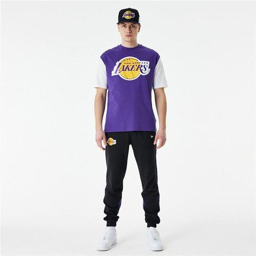 Kortærmet T-shirt til Mænd New Era NBA Colour Insert LA Lakers Lilla M