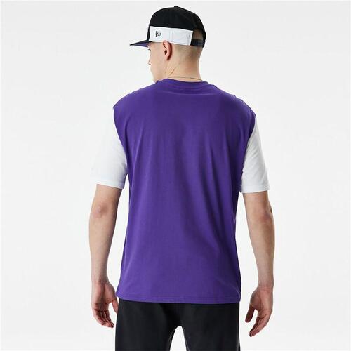 Kortærmet T-shirt til Mænd New Era NBA Colour Insert LA Lakers Lilla M