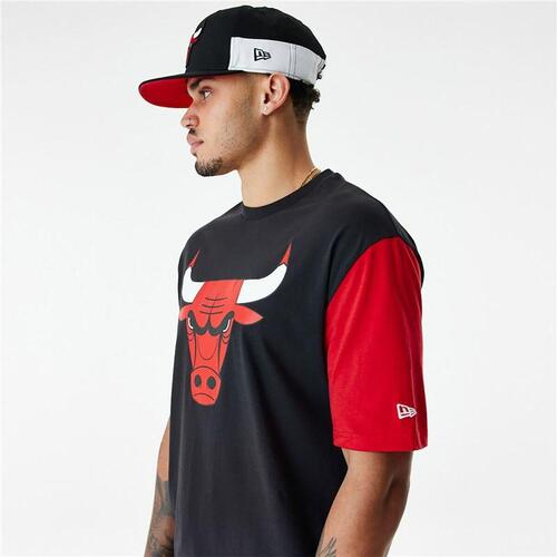 Kortærmet T-shirt til Mænd New Era NBA Colour Insert Chicago Bulls Sort M