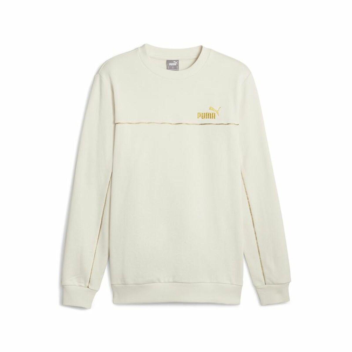 Sweaters uden Hætte til Mænd Puma ESS+ Minimal Gold Cr Beige M