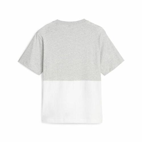 Kortærmet T-shirt til Kvinder Puma Power Colorblock Hvid Grå XS