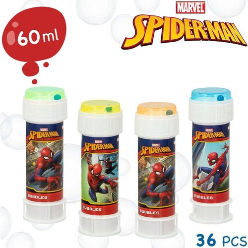 Bobleblæser Spider-Man 60 ml 3,8 x 11,5 x 3,8 cm (216 enheder)