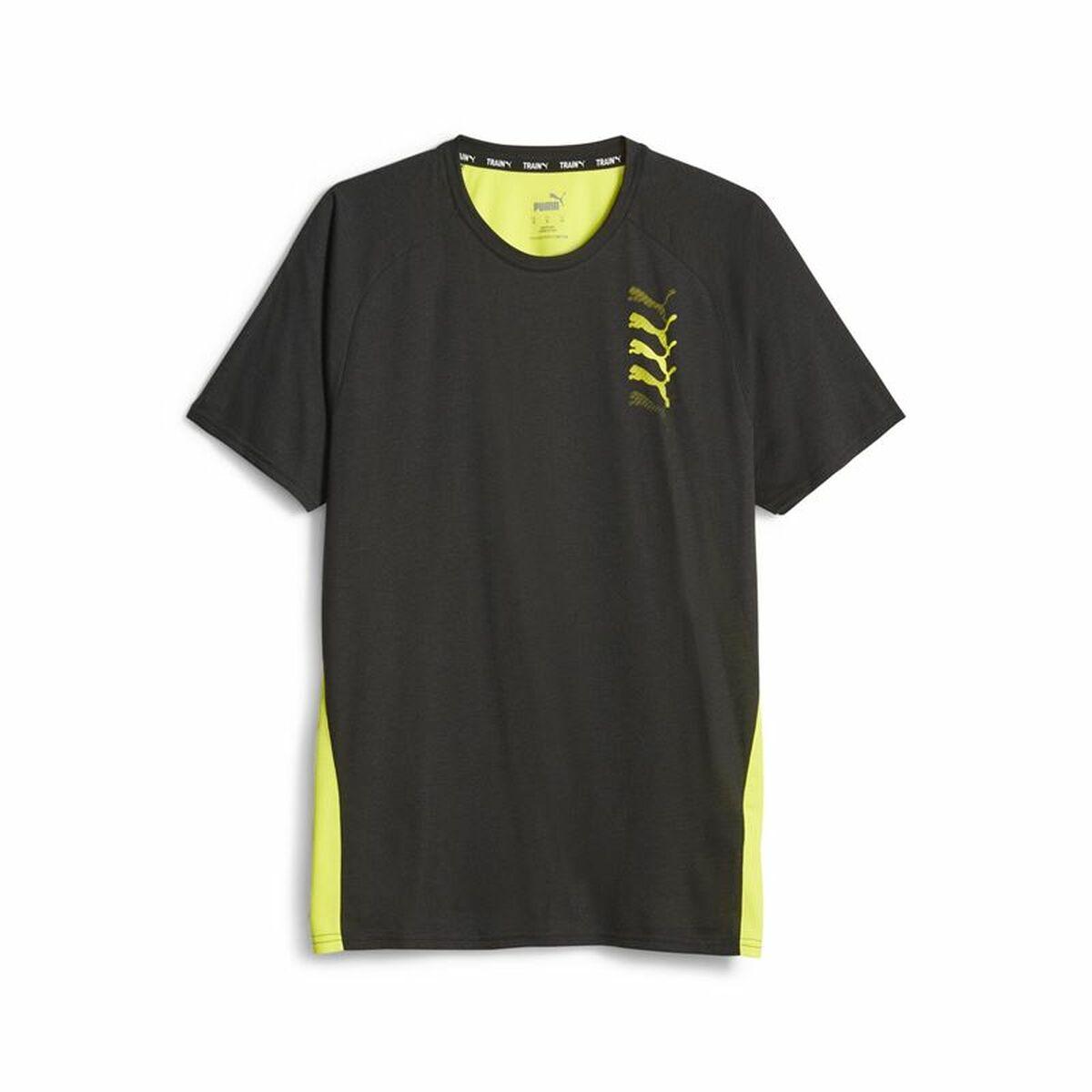 Kortærmet T-shirt til Mænd Puma Fit Triblend Ul Sort XL