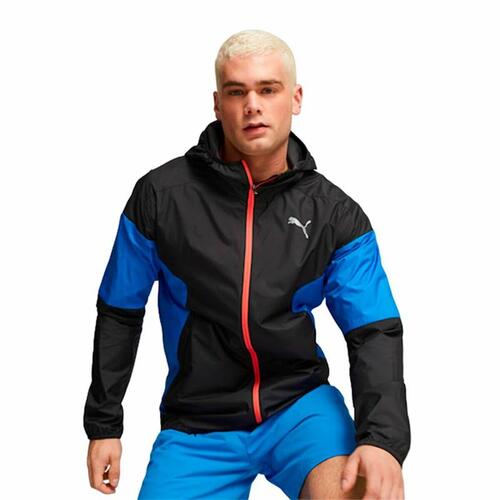 Sportsjakke til Mænd Puma Lightweightck Sort S