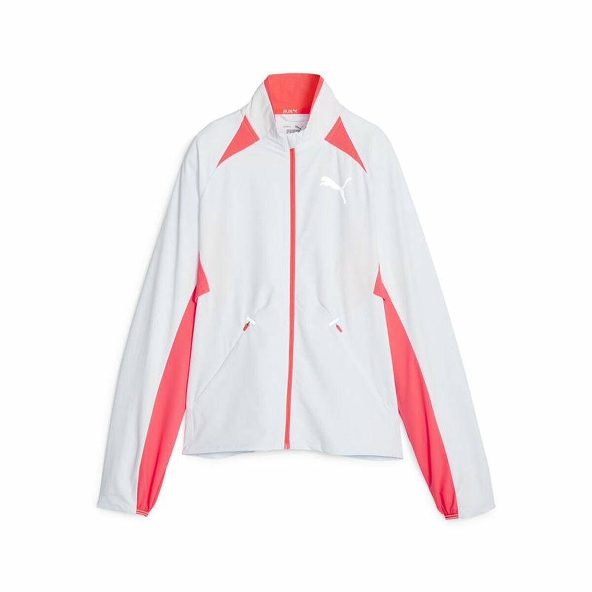 Sportsjakke til damer Puma Ultraweavecke Hvid XS