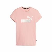 Kortærmet T-shirt til Kvinder Puma Ess Logo Lyserød XS