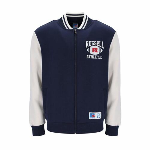 Sportsjakke til Mænd Russell Athletic Bomber Ty Marineblå S