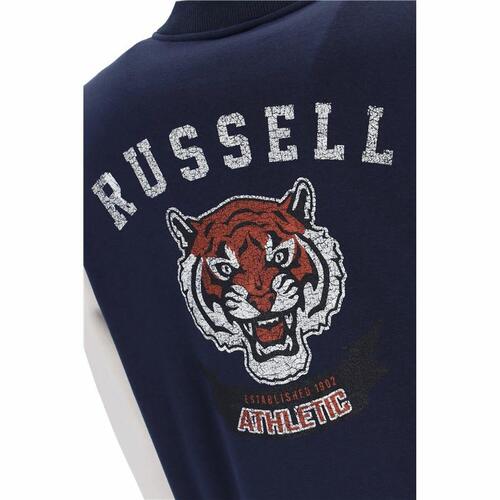Sportsjakke til Mænd Russell Athletic Bomber Ty Marineblå S