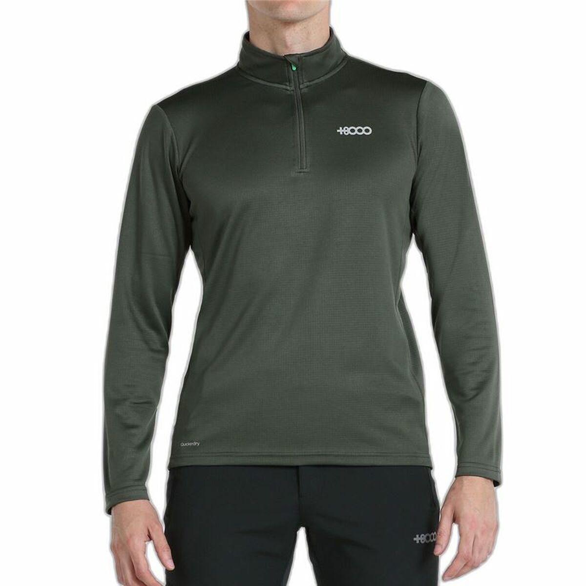 Langærmet T-shirt til Mænd +8000 Erro Mørk grøn S