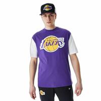Kortærmet T-shirt til Mænd New Era NBA Colour Insert LA Lakers Lilla XL