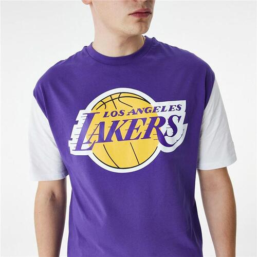 Kortærmet T-shirt til Mænd New Era NBA Colour Insert LA Lakers Lilla XL