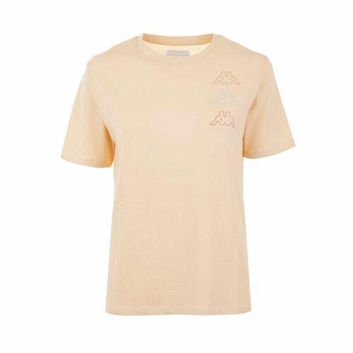 Kortærmet T-shirt til Kvinder Kappa Kemilia Beige XS