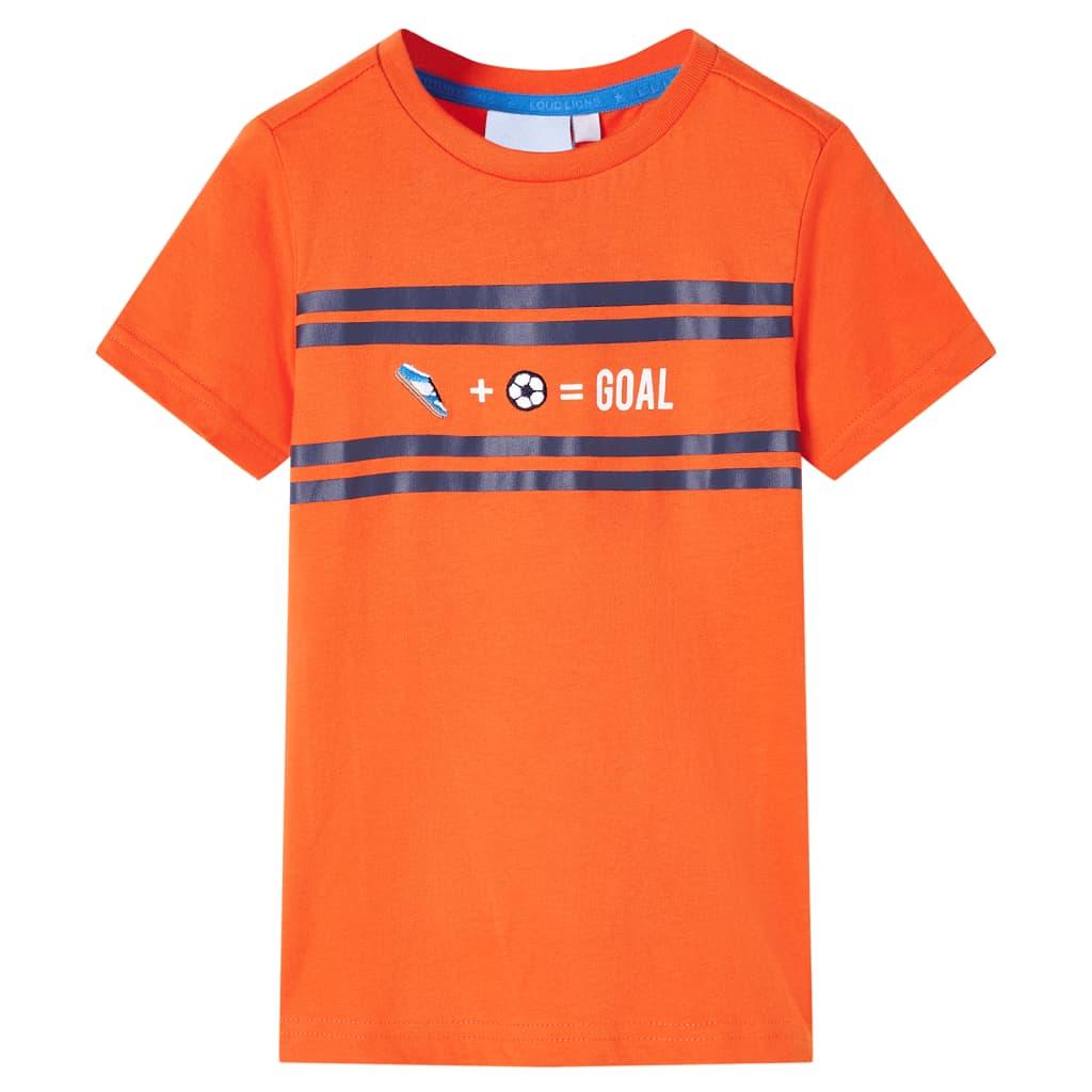 T-shirt til børn str. 92 orange