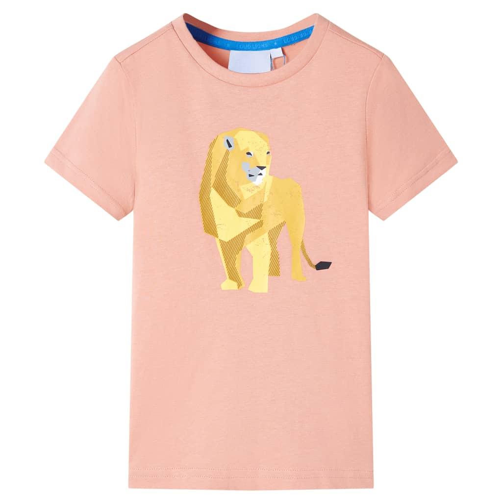T-shirt til børn str. 104 lys orange