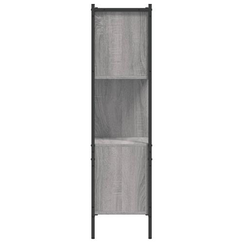Bogreol 72x28x109 cm konstrueret træ grå sonoma-eg